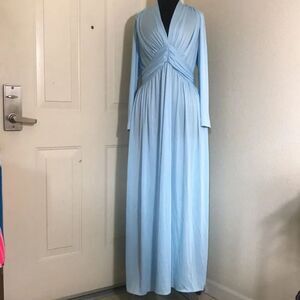 Vintage Emma Domb California Light Blue Dress Size 16
